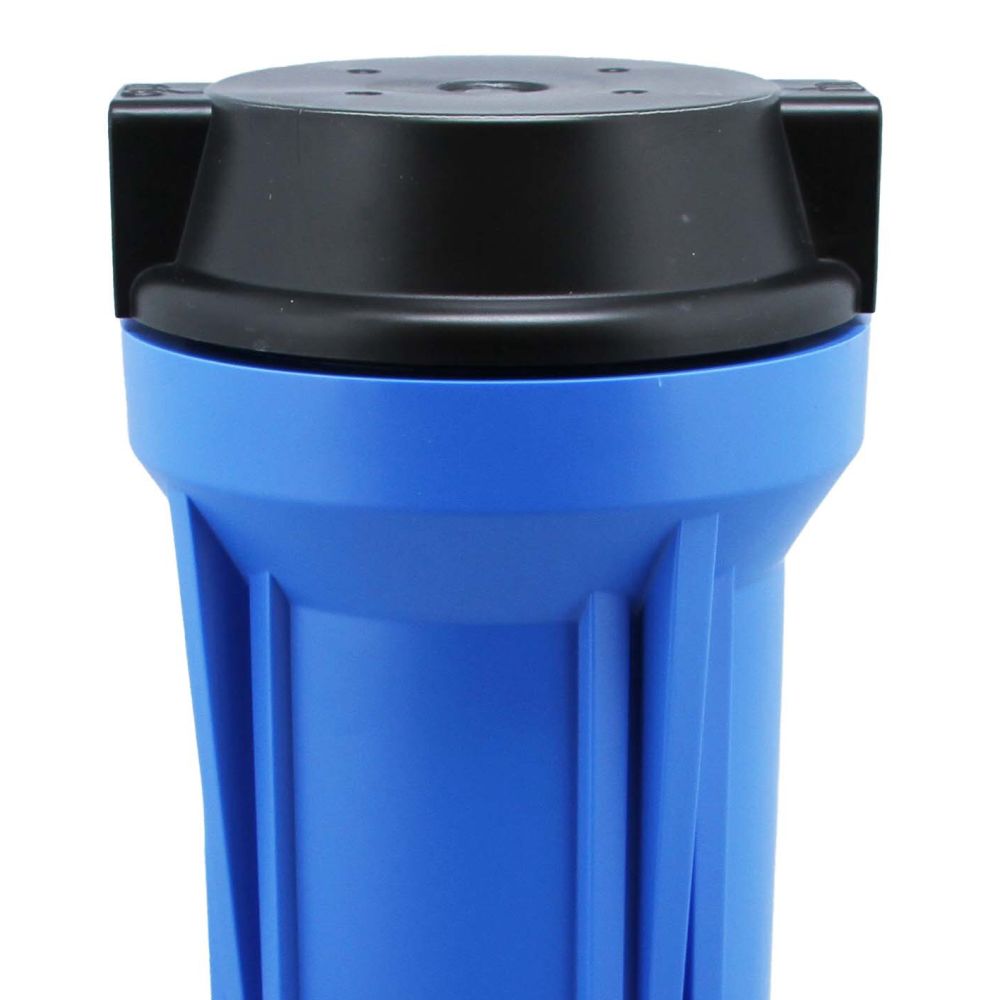 5" Neo-Pure SlimLine Filter Housing Black/Blue 3/8" No Pressure Relief