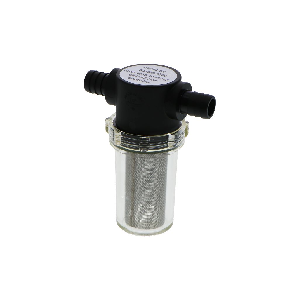 Inline T-Strainer 1/2" HB x 1/2" HB with 50 Mesh SS Filter Screen