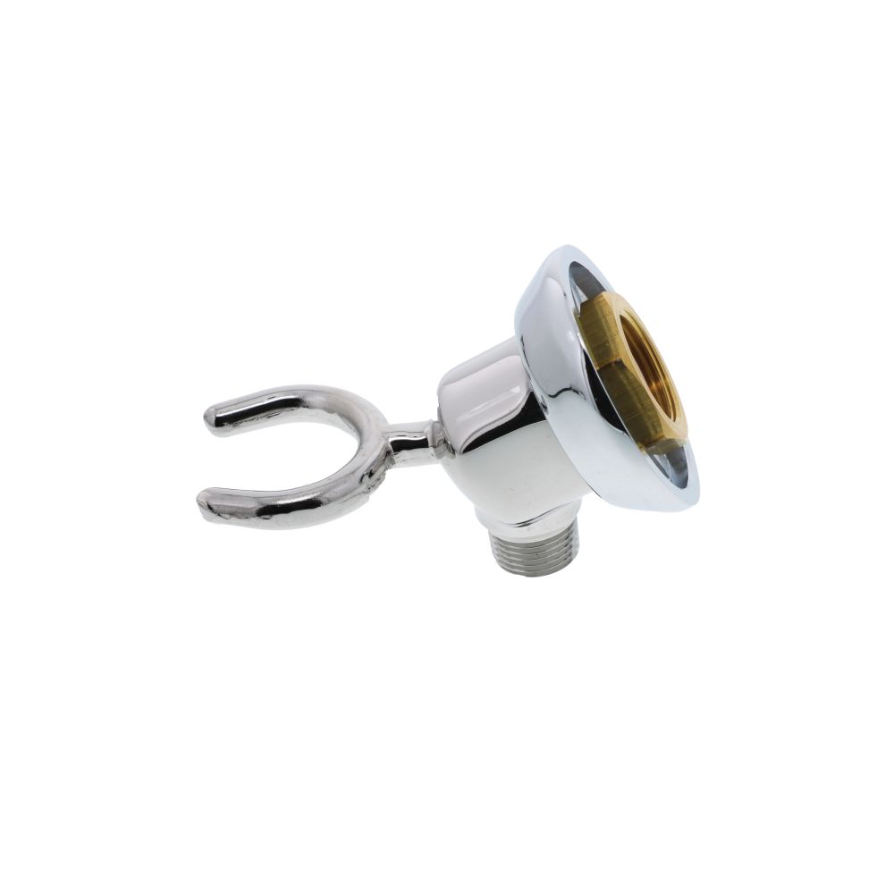 T&S Brass B-0104-A Wall Hook, 3/8" NPT male outlet, 3/8" NPT female inlet