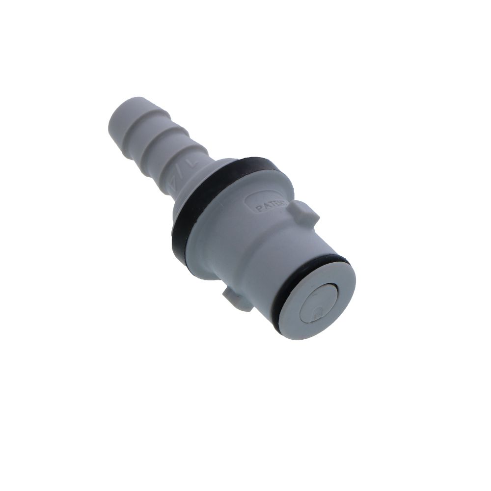 NS2D220412 Valved In-Line Hose Barb Coupling Insert 1/4 ID Barb