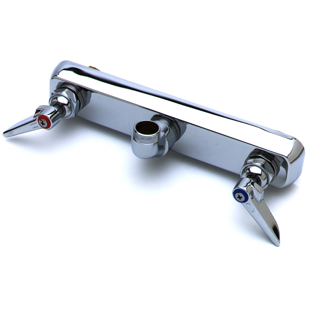 T&S Brass B-1125-LN Wall Mounted Workboard Faucet with 8" Centers, without Nozzel
