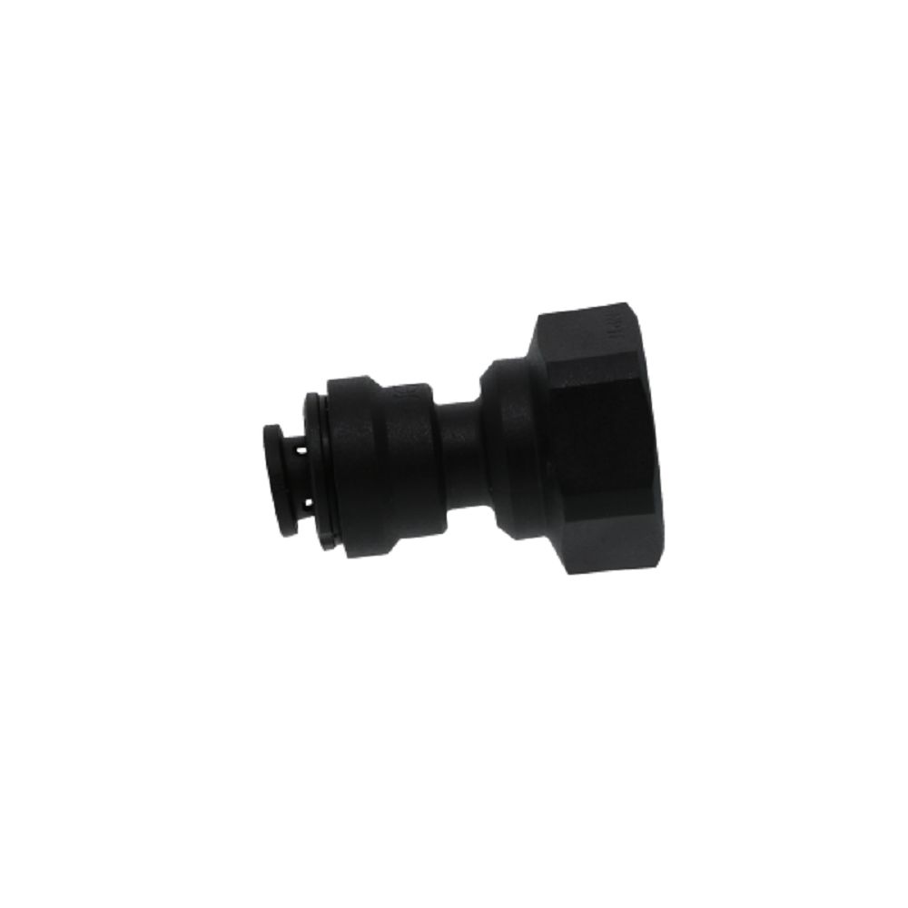 John Guest Female Adapter NPTF Black Polypropylene - 1/4 x 1/4 NPTF