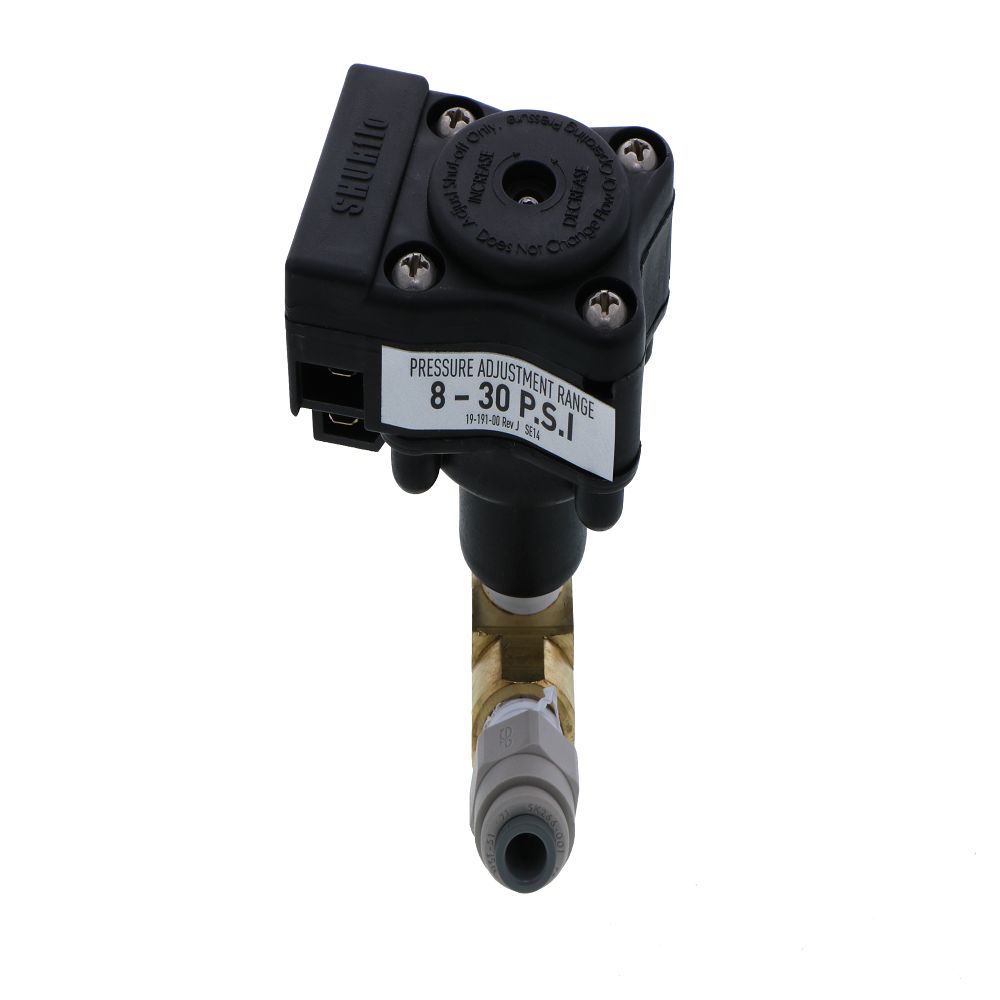 SHURflo Low Pressure Shut Off Switch 1/4" Push Fitting & Wiring