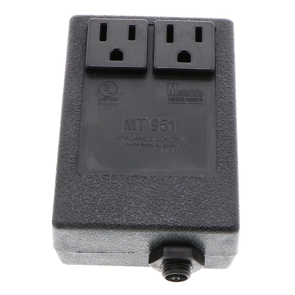 Mountain Plumbing MT951 Round Classic Touch Waste Disposer Air Switch