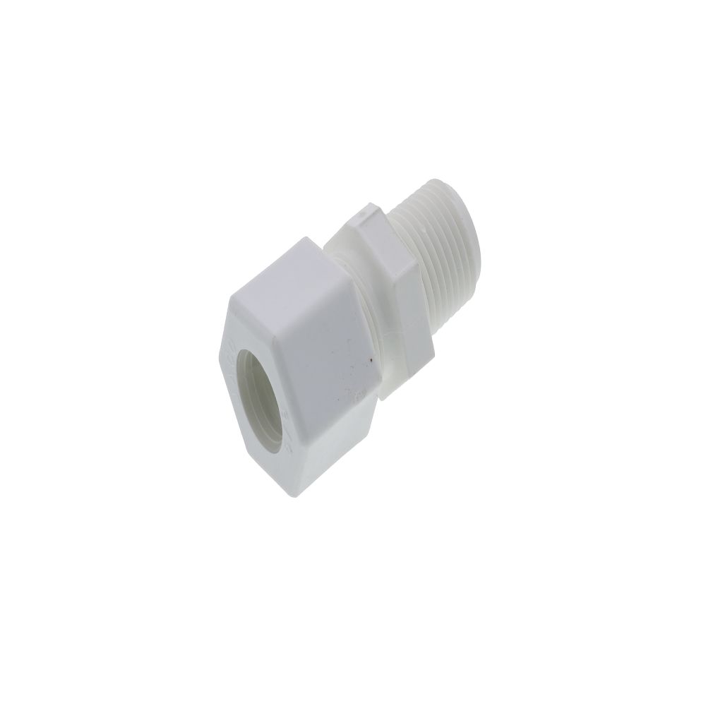 JACO 10-10-8-P-PG Polypropylene Male Connector 5/8 OD Tube x 1/2 MPT