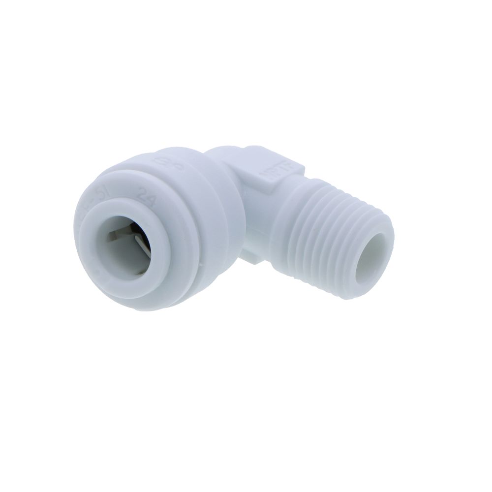 Smarald Fitting L – Schnellverbinder 1/4" Auf 3/8" AG (2 Stück) – Für Umkehrosmose & Wasserfilter