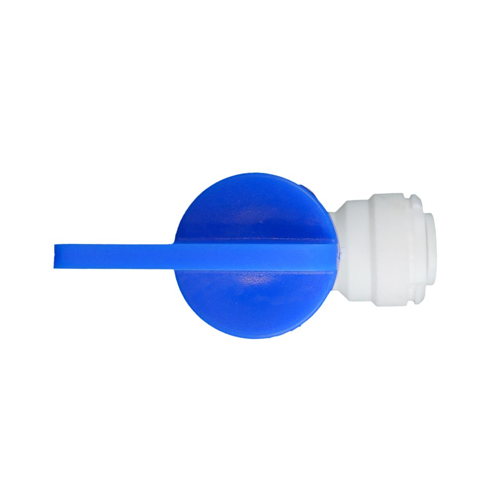 NeoFit - Acetal White Tank Valve 3/8" tube x 1/2 NPT