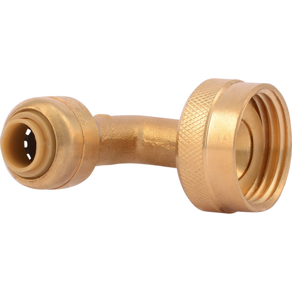SharkBite® U2276LF Lead-Free Brass Push-to-Connect Dishwasher Elbow - 1/4" x 3/4" GHT