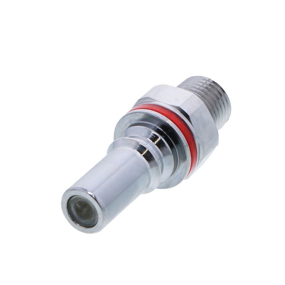 LQ4D24004RED Valved Pipe Thread Liquid Cooling Coupling Insert 1/4 NPT Warm Red