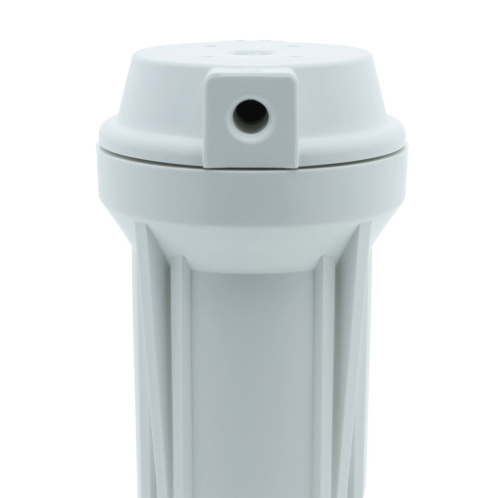 10" Neo-Pure SlimLine Filter Housing White 3/8" No Pressure Relief