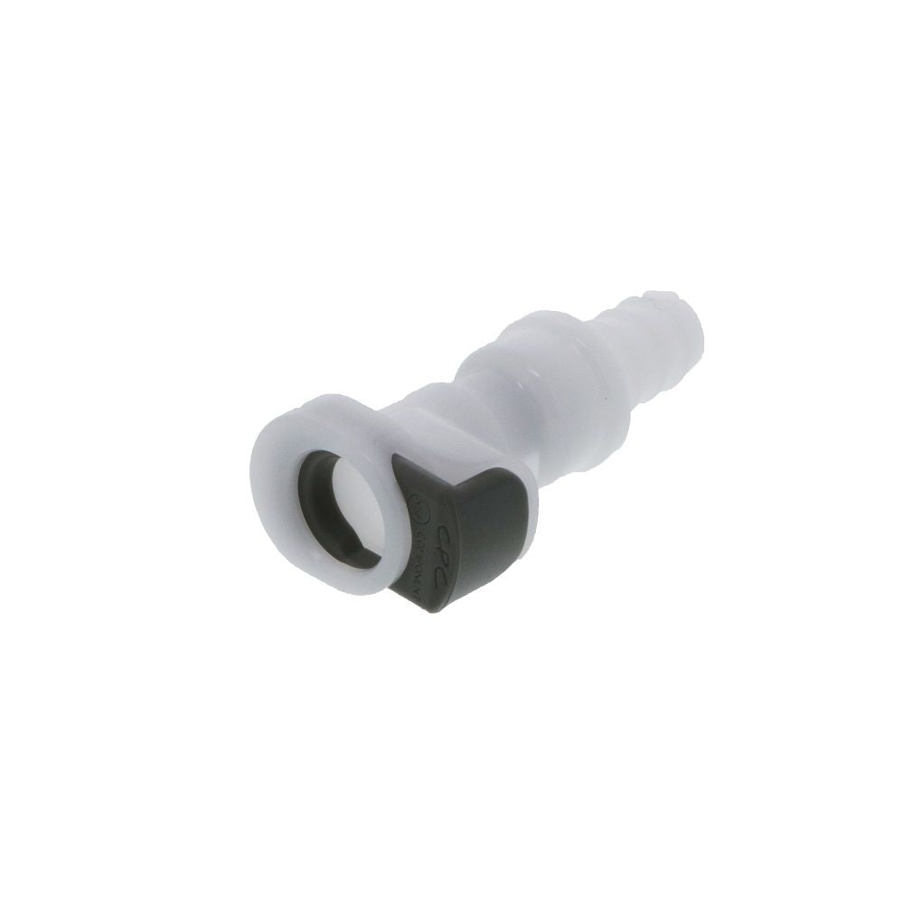 APCD17006SH NSF Valved In-Line Hose Barb Coupling Body with Shroud 3/8 ID Barb