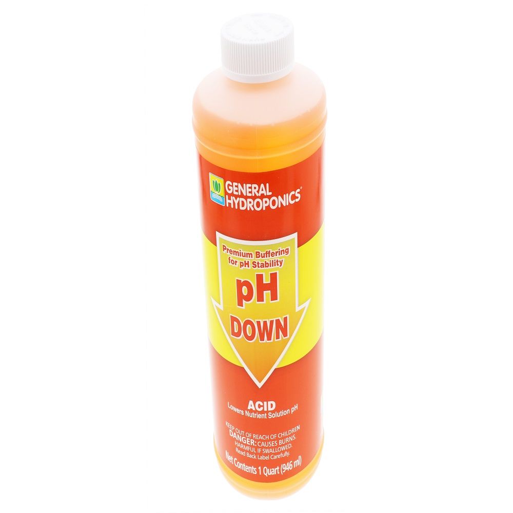 General Hydroponics GH1532 pH Down Liquid Quart