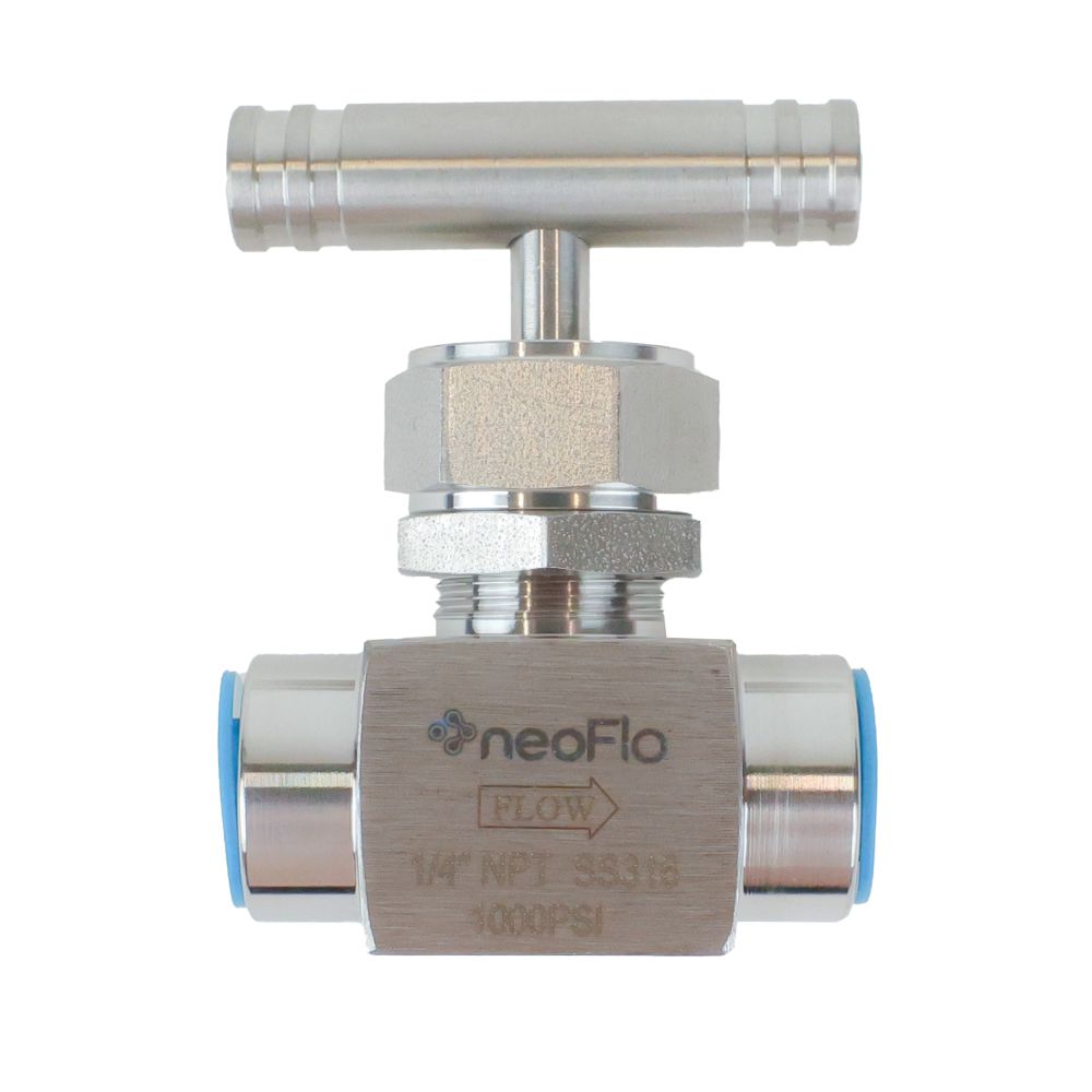 Panel Mount Needle Valve - 1/4" FNPT 316 SS