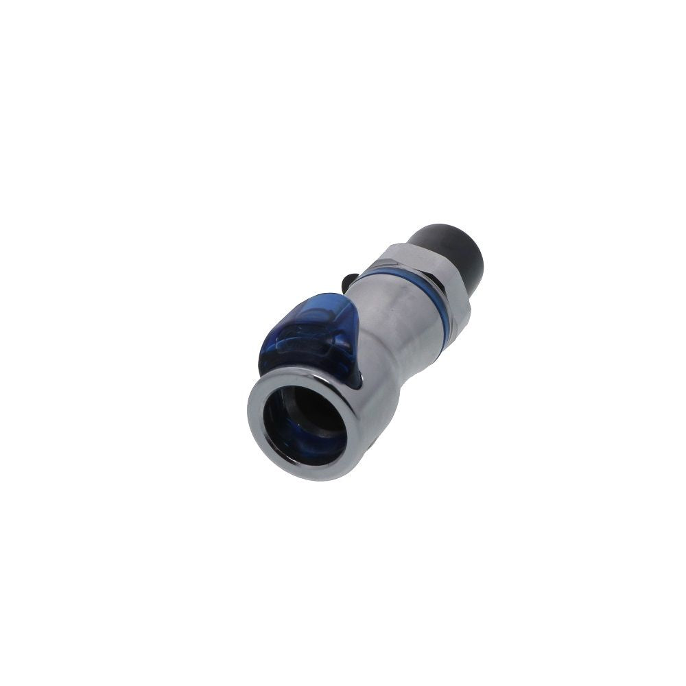 LQ4D10004BLU Valved Pipe Thread Liquid Cooling Coupling Body 1/4 NPT Cool Blue