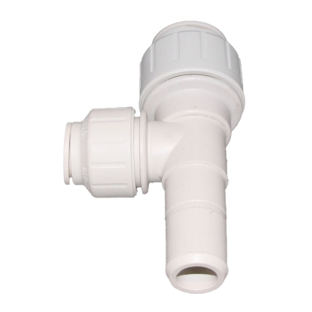 John Guest Stackable Stem Tee - 3/4 CTS x 3/4 CTS Stem x 1/2 CTS Branch