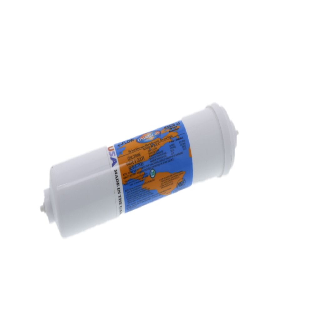 Omnipure Inline K5520-JJ 1 mic CTO/Cyst - 10" x 2.5" Filter - 1/4" Quick Connect