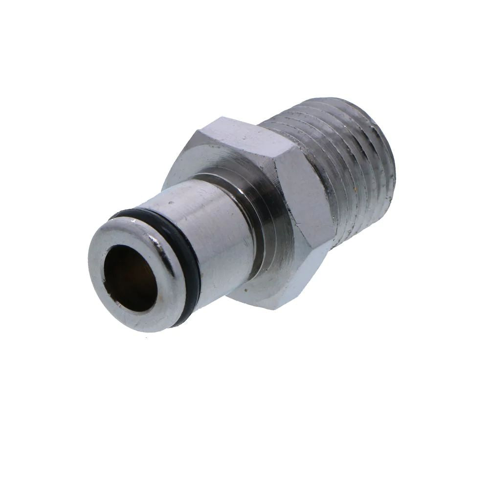 1/4 NPT Non-Valved Chrome-plated Brass Coupling Insert - VITON