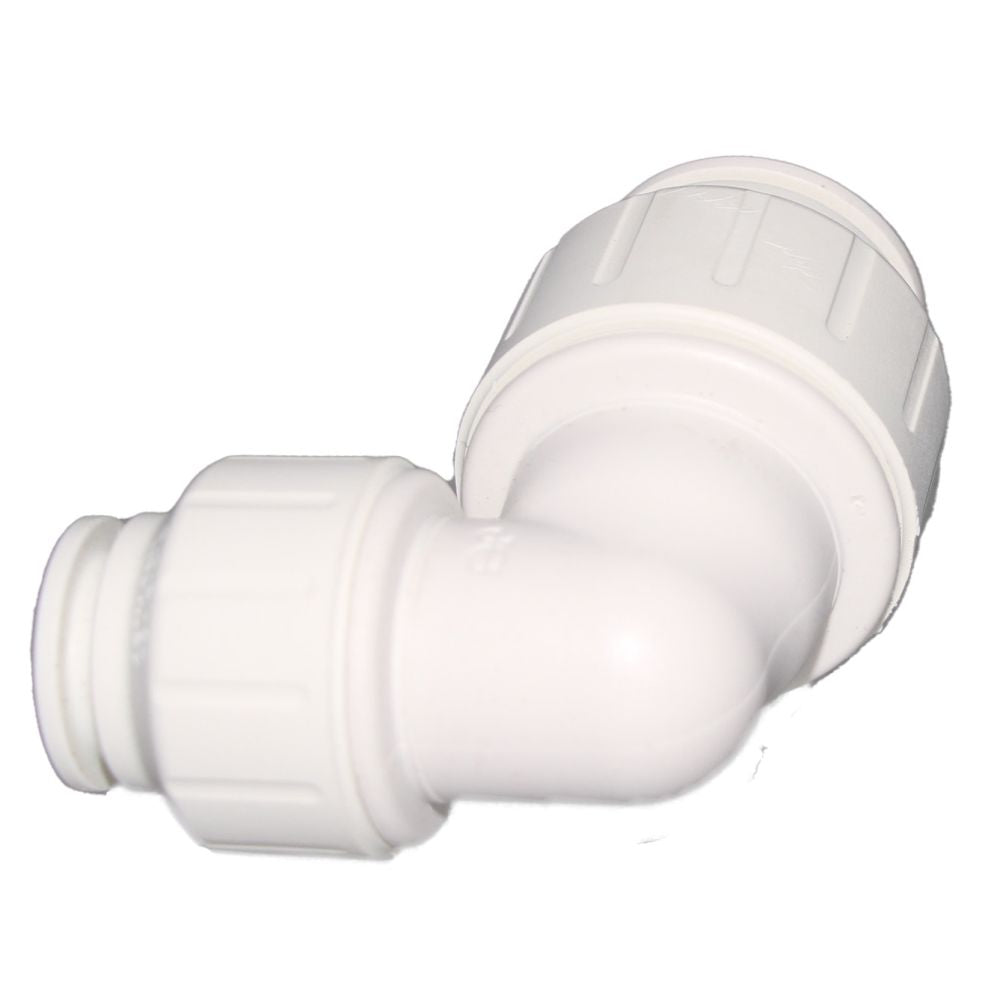 John Guest Reducing Union Elbow - 3/4 CTS x 1/2 CTS