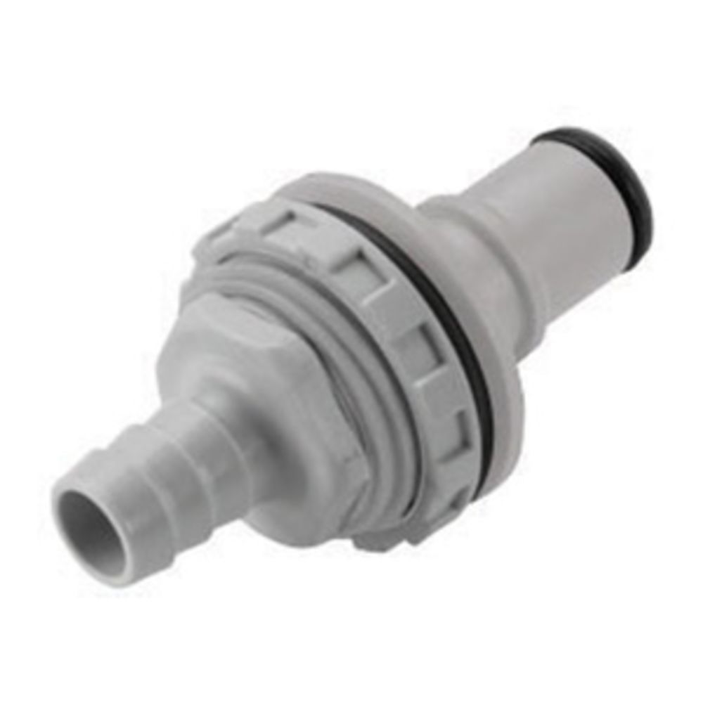 NS6D42006 Valved Panel Mount Hose Barb Coupling Insert 3/8 ID Barb