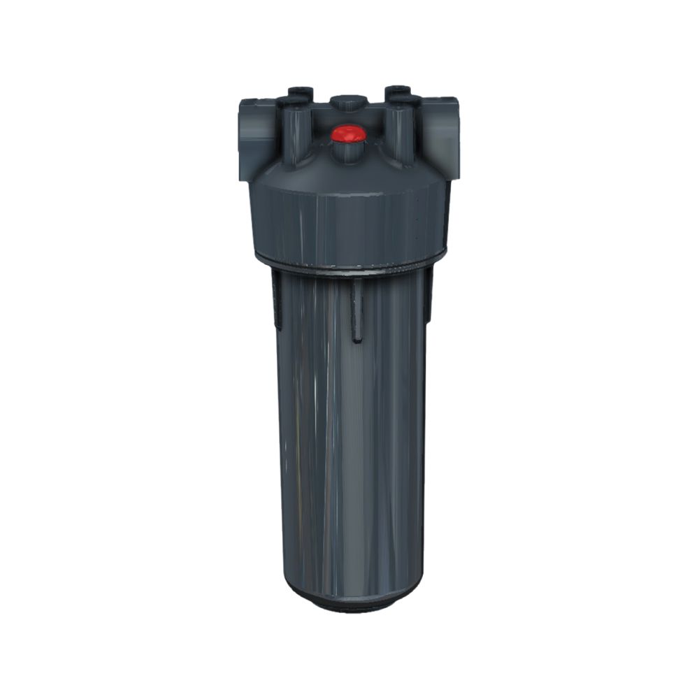 Pentek 10" STD Housing 3/4" FPT Reinforced Cap Dura-series Slate/Slate with PR