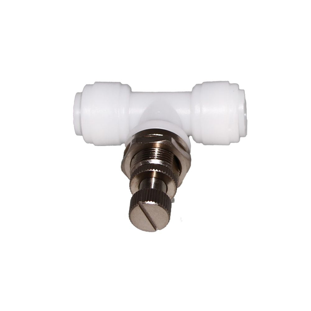 NeoFit - Acetal Natural White Flow Control Bulkhead 1/4" tube