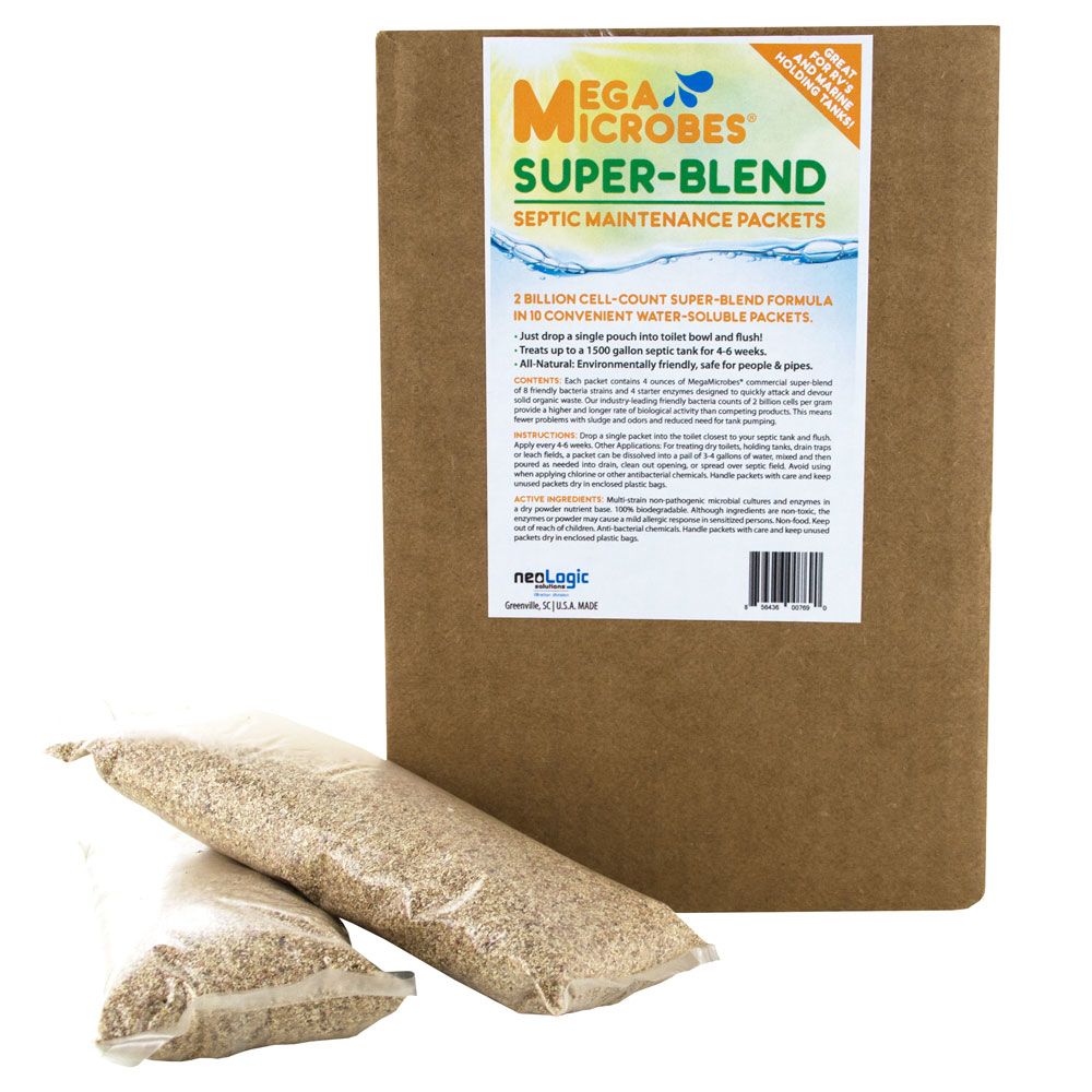 MegaMicrobes Septic Maintenance Packets - 10 4-oz Packets