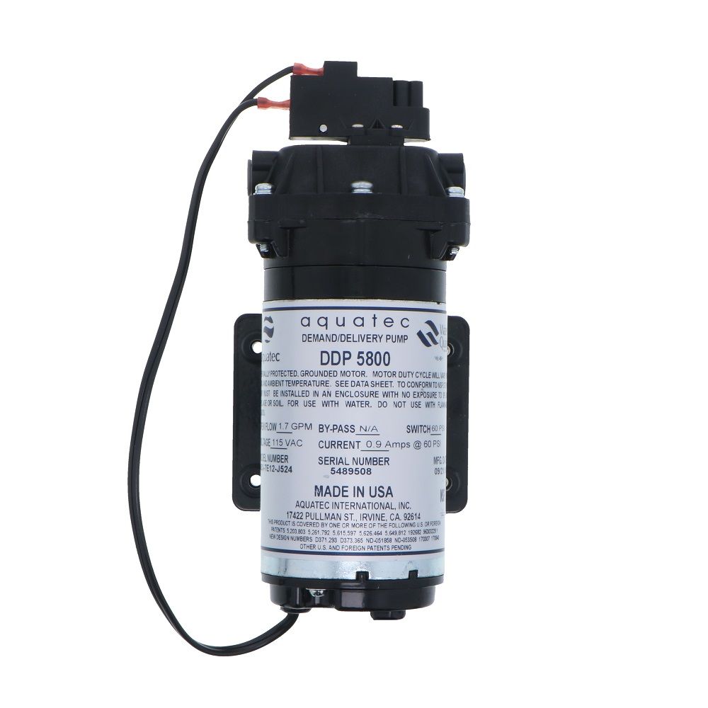 Aquatec 5853-7E12-J524 Pump 1.7 GPM, 3/8"JG, 115V