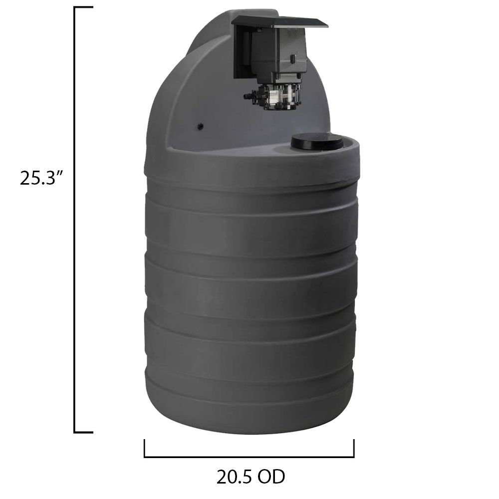 Stenner Single Head Fixed Output Pump with 30 Gallon Tank #5 Tube 50 GPD System