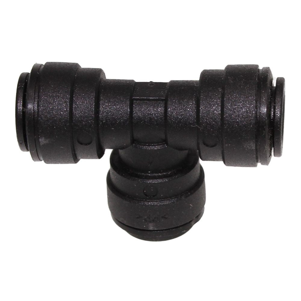 John Guest Union Tee BLACK ACETAL - 4mm