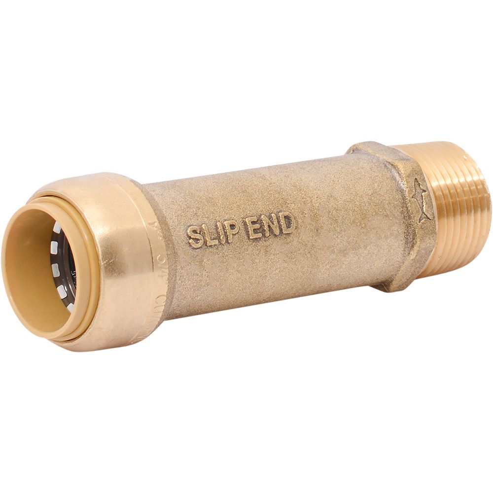 SharkBite® U3134LF Lead-Free Brass Push-to-Connect SLIP Male Adapter - 3/4" Slip x 3/4" MPT