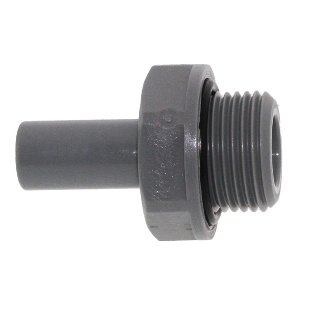 John Guest Stem Adapter BSPT - 3/16 x 1/8 BSPT