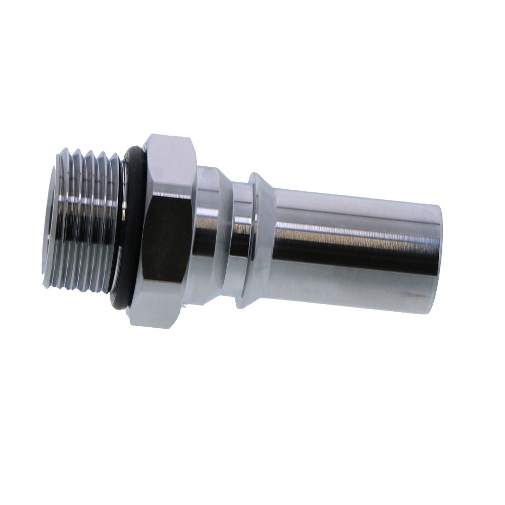LQ6D46008RED Valved Straight Thread Liquid Cooling Coupling Insert 1/2 SAE Warm Red