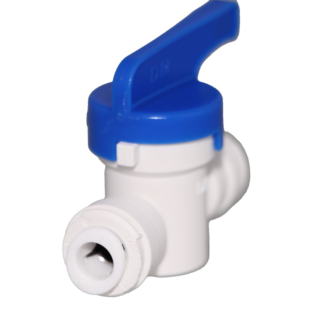 NeoFit - Shut-Off Valve Polypropylene - 1/4 x 1/4 Quick Connect