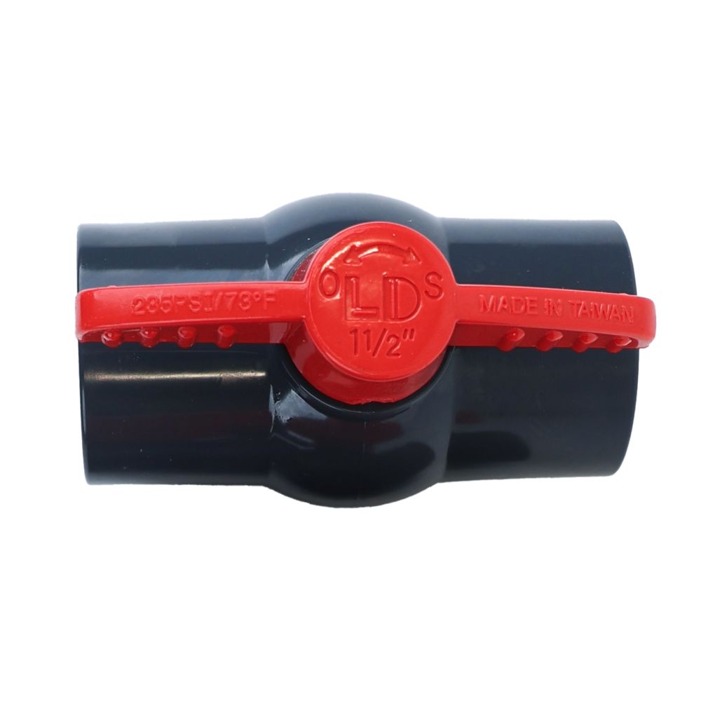 Schedule 80 PVC Molded-In-Place Ball Valve 1-1/2" FIPS