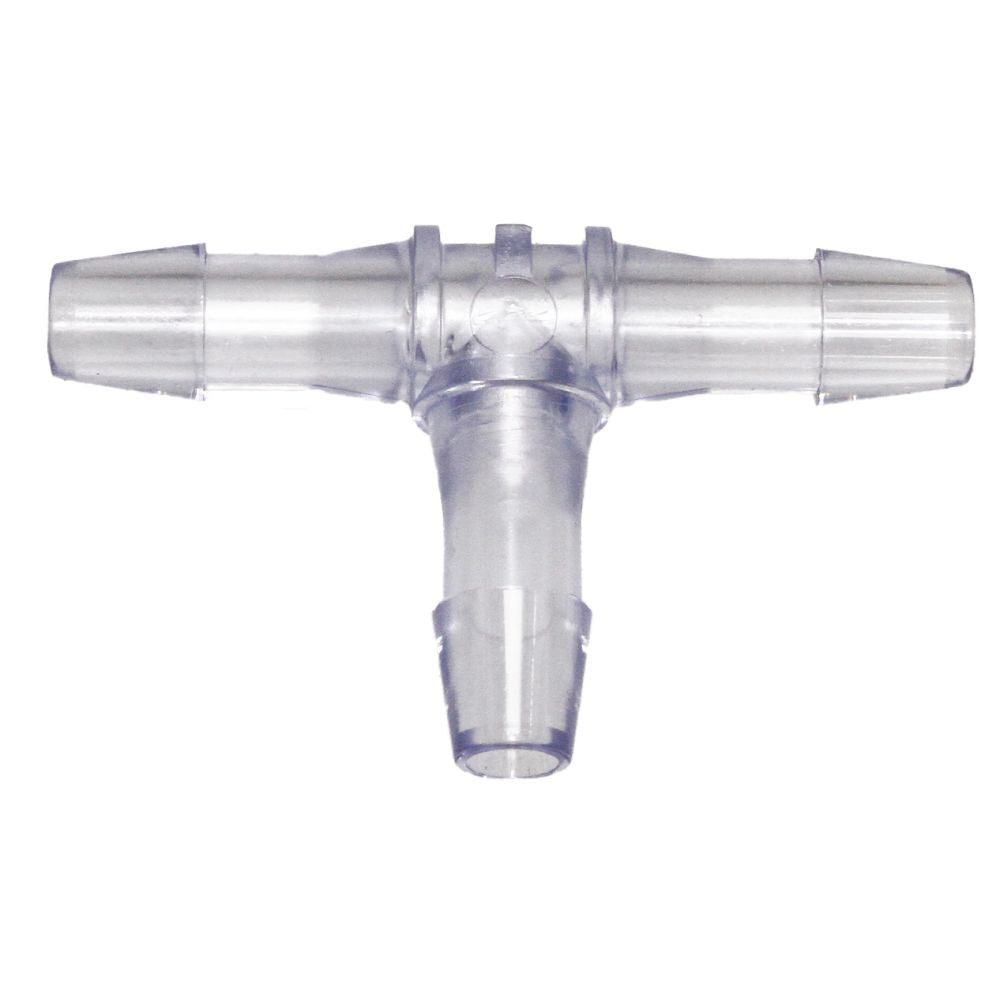 Colder HT3 Tee Fitting, 3/32 HB X 3/32 HB X 3/32 HB, Natural Polypropylene