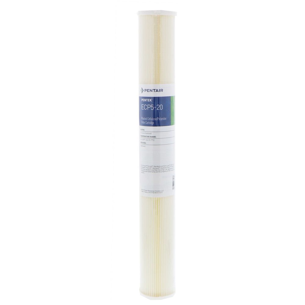 20" Pentek Pleated Cellulose-Polyester ECP5-20 5 mic Filter