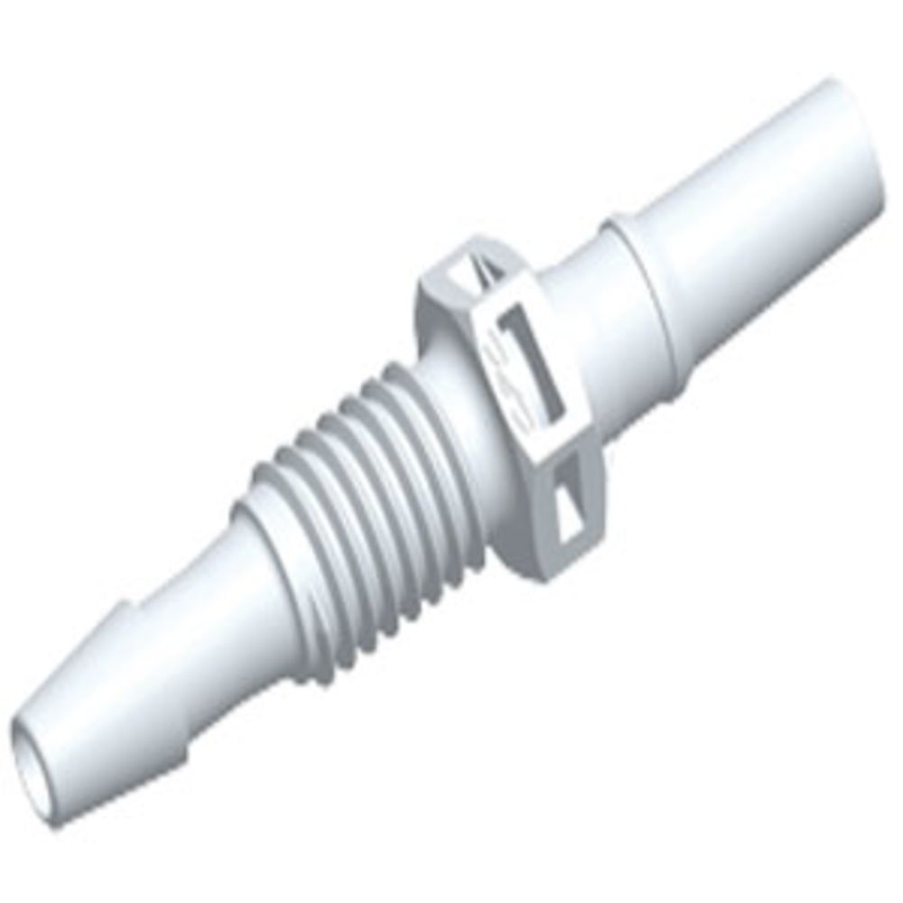 PMLM4130 Luer Fitting White Nylon Panel Mount Male Luer X 1/8 HB