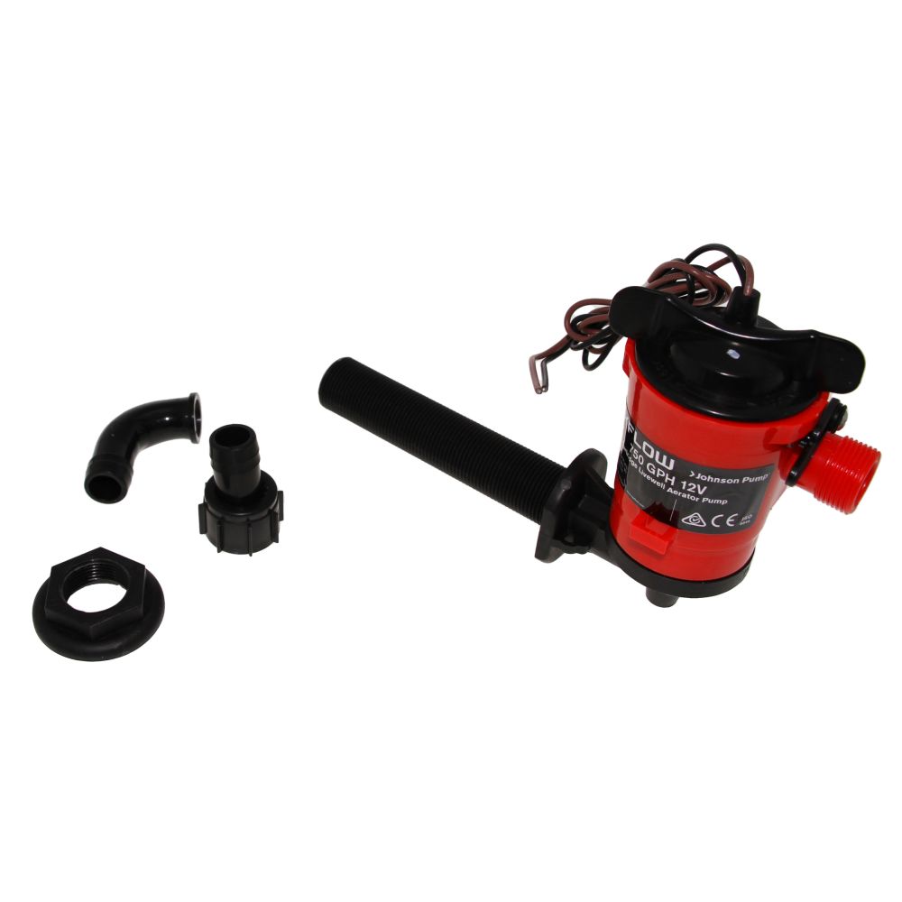 Johnson Pump - Cartridge Aerator Pump 750 GPH 12V - 90°