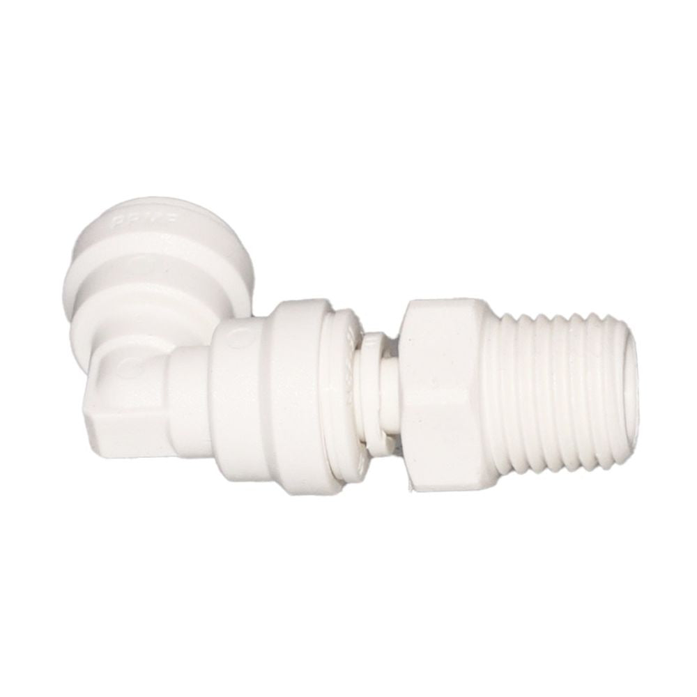 John Guest Swivel Elbow Polypro - 1/4 x 1/4 NPTF