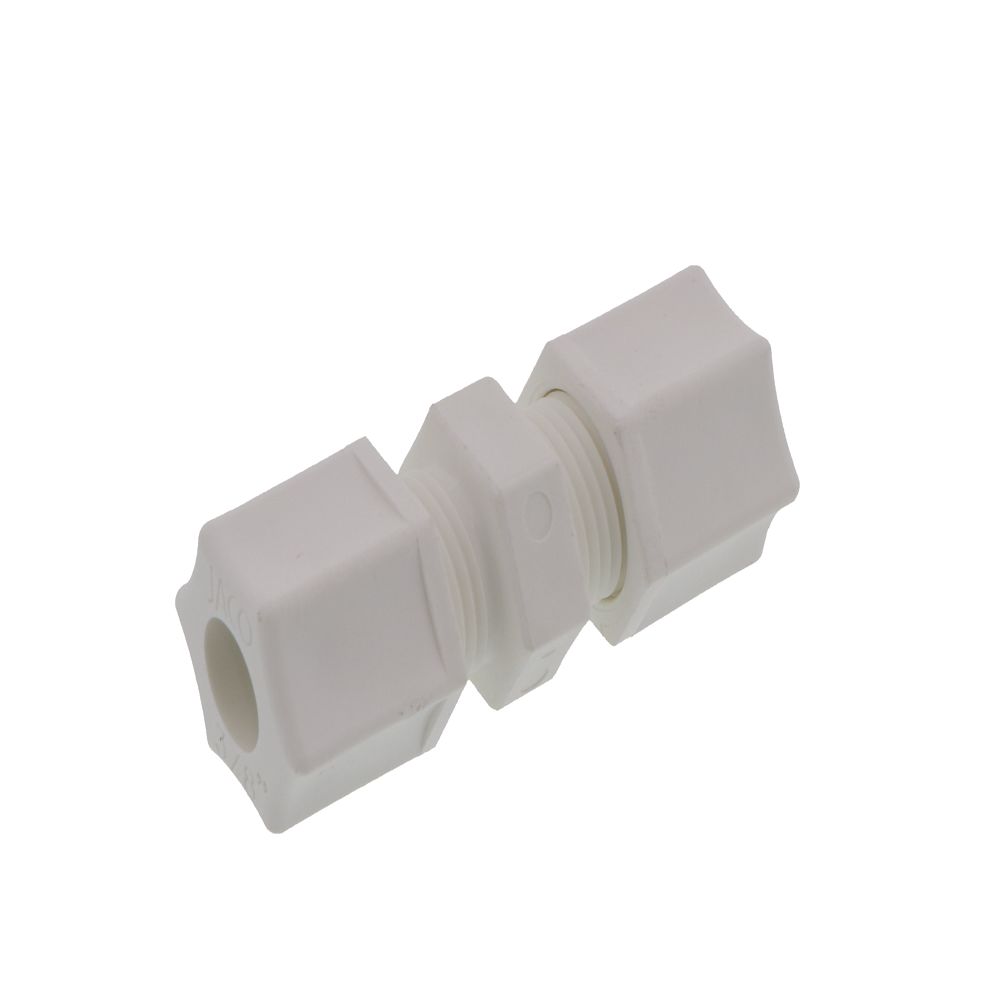 JACO 15-6-P-O Polypropylene Union Connector 3/8 OD Tube x 3/8 OD Tube