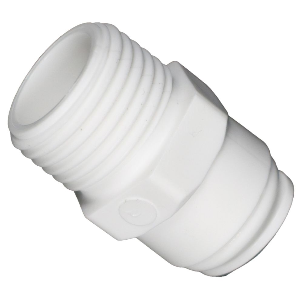 Male Connector Acetal 3/8 qc x 1/2 MNPT