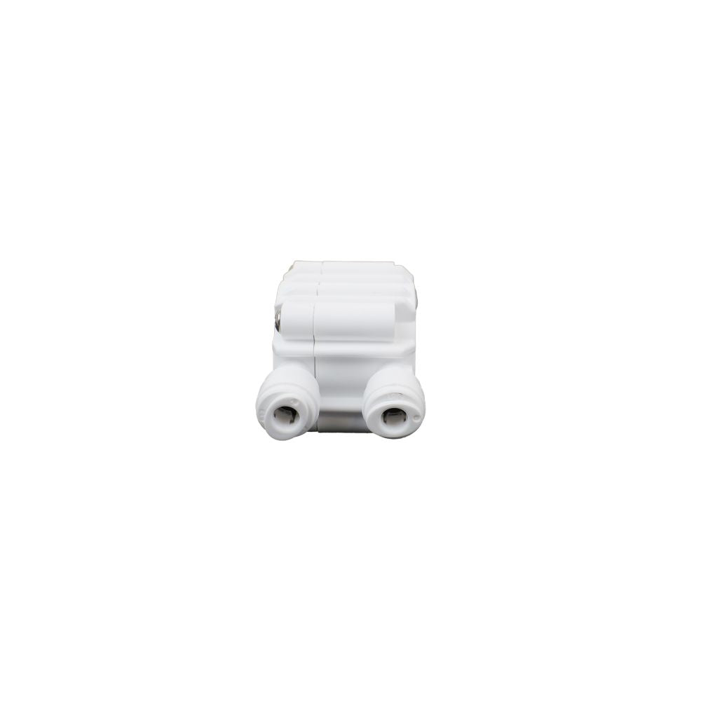 Automatic Shut Off Valve 4 Way 1/4 QC White