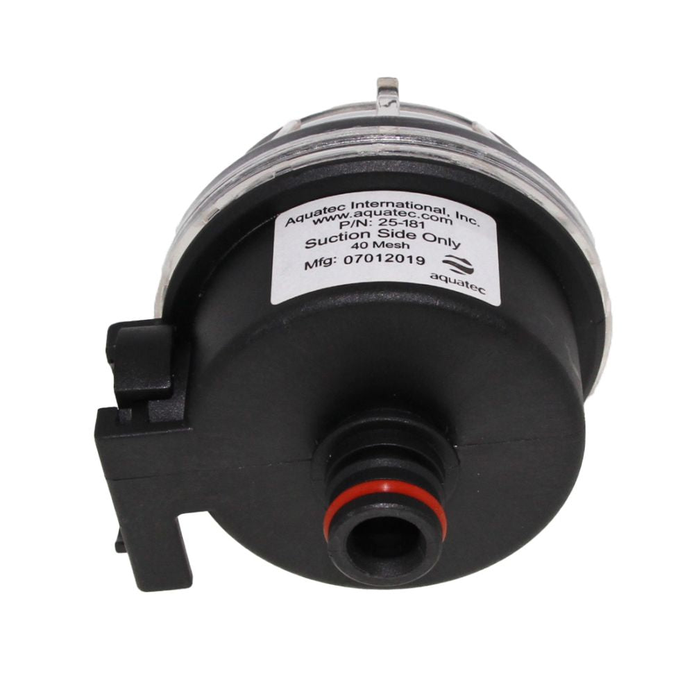 25-181 Pump Protector Strainer 40 Mesh Pump Filter SS 3/4" QA Male x 3/4" QA Female for 550 Series Pumps