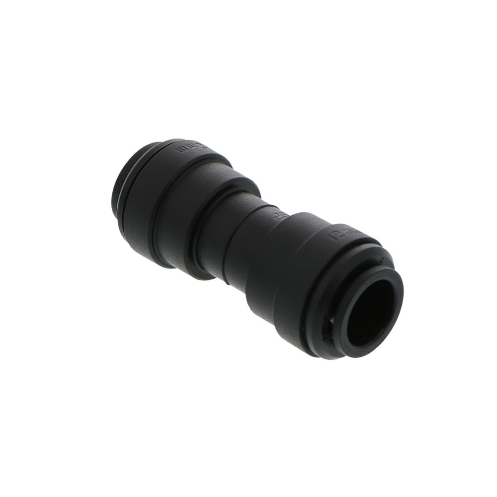John Guest Union Connector BLACK ACETAL - 12mm