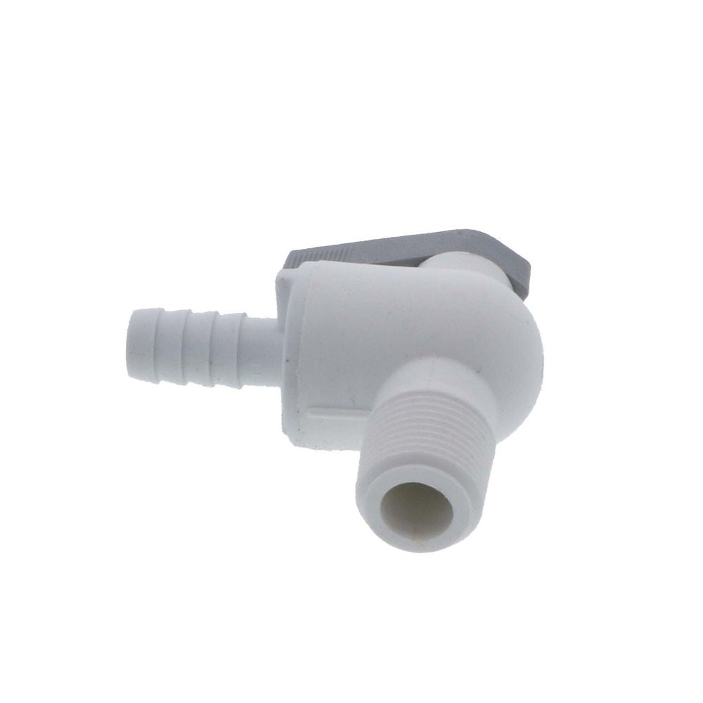 Parker Liquifit Par-Barb Valve Male Elbow - 3/8 ID Barb x 3/8 MPT