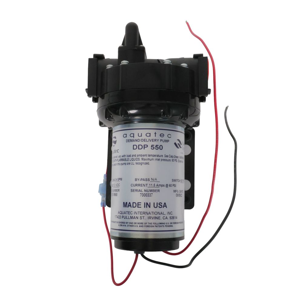 Aquatec 5502-1E67-M668 - 5 Chamber Diaphragm Self Priming Pump 12 VDC 3.4 GPM
