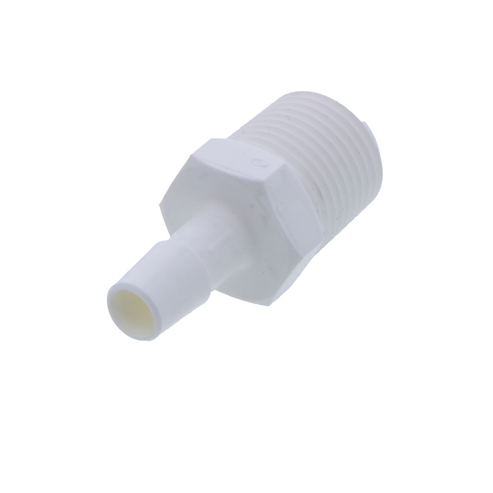 Male Barb Connector Polypropylene - 3/8 ID Barb x 1/2 MNPT