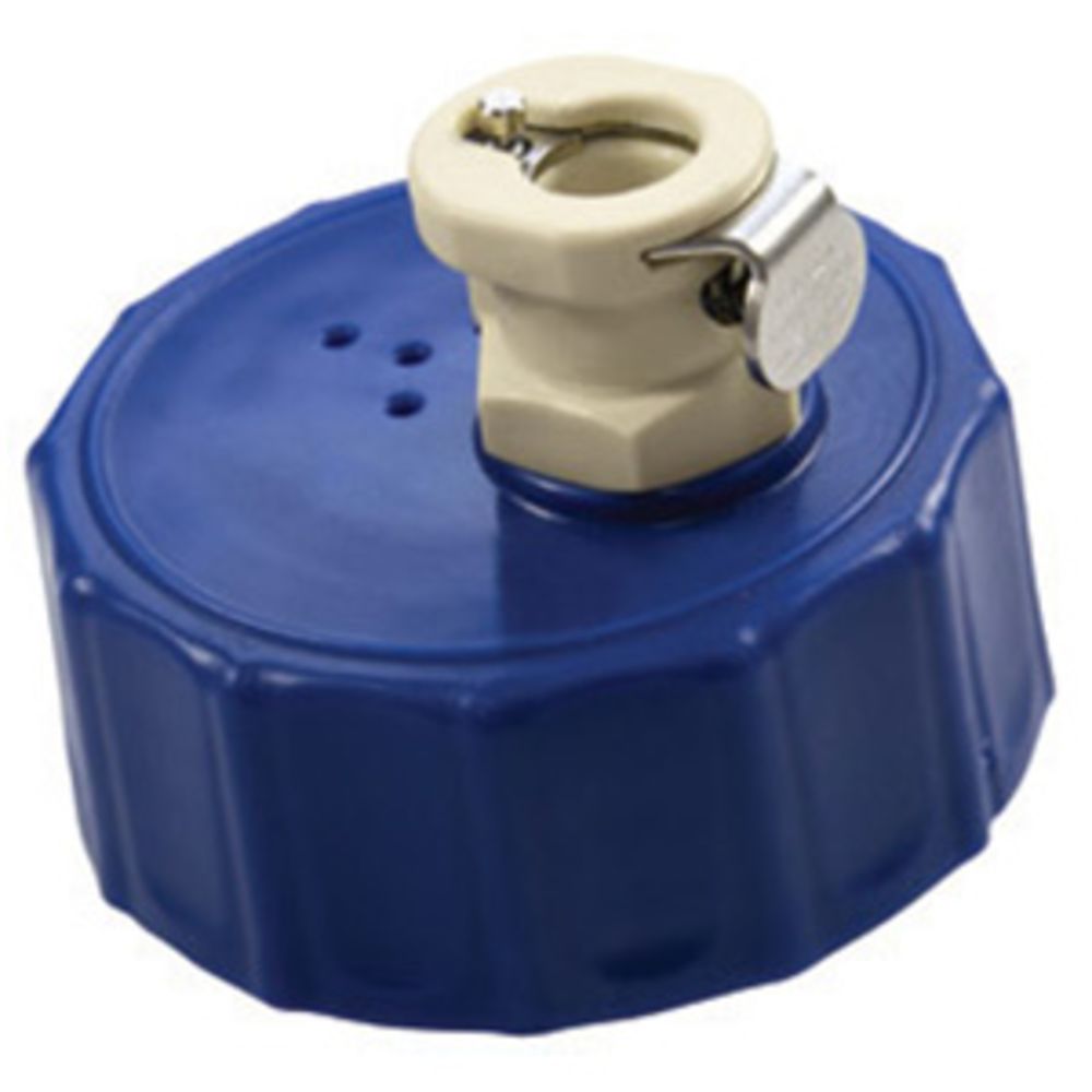 Colder BQ45GL1001 45mm Cap with PMC12 1/4 Hose Barb Valved Inline Body