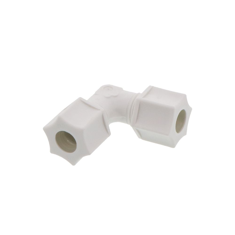 JACO 50-6-P-PG Polypropylene Union Elbow 3/8 OD Tube x 3/8 OD Tube