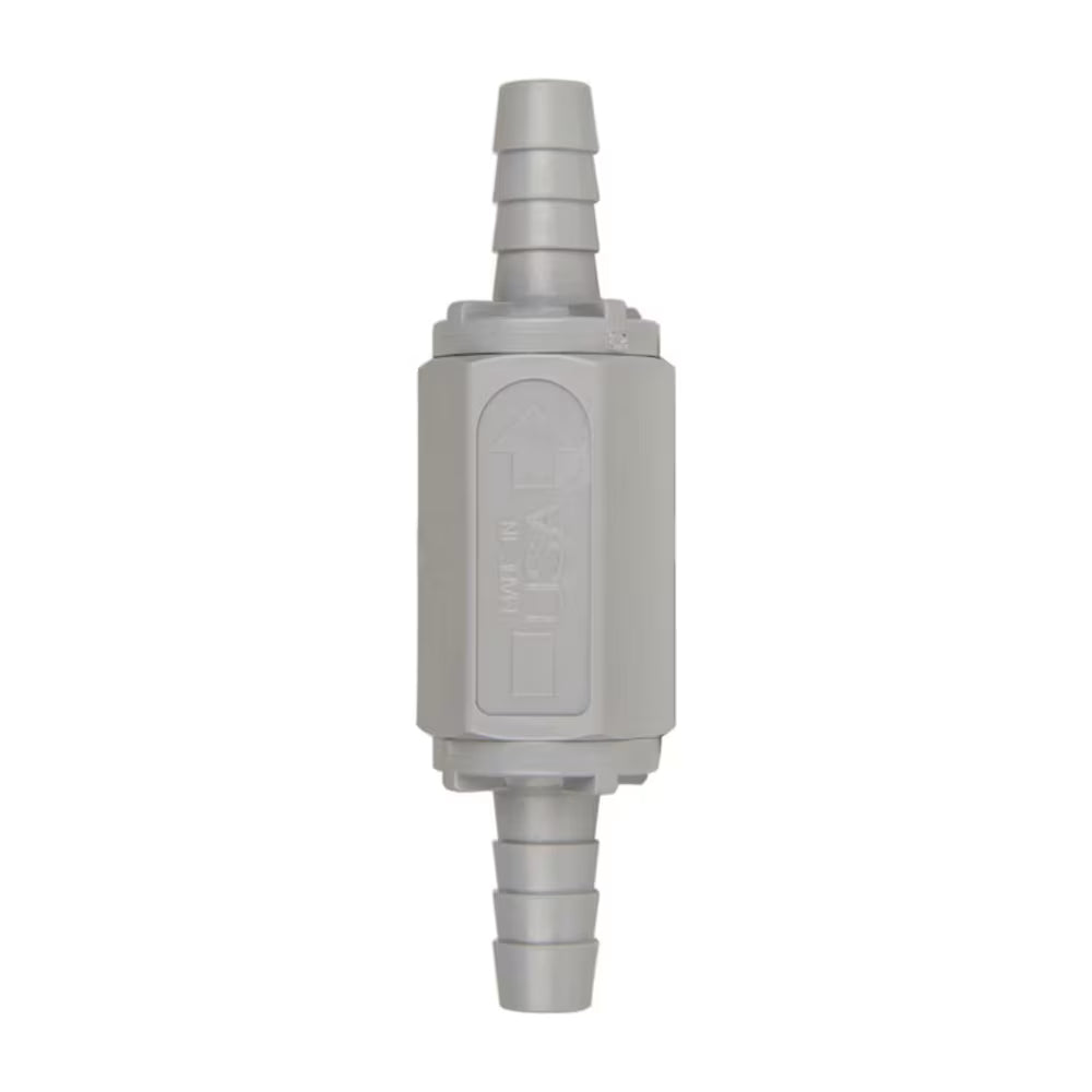Check Valve 426 Series PVC Gray FKM Seals 3/8" HB 3/8" HB